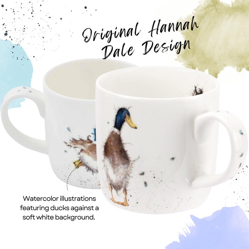 Royal Worcester Wrendale Designs 11oz Mug, Guard Duck - Bone China Tea Cup for Rustic Kitchens, Country-Inspired Cottagecore Drinkware, Dishwasher & Microwave Safe Cup for Daily Use - Image 5